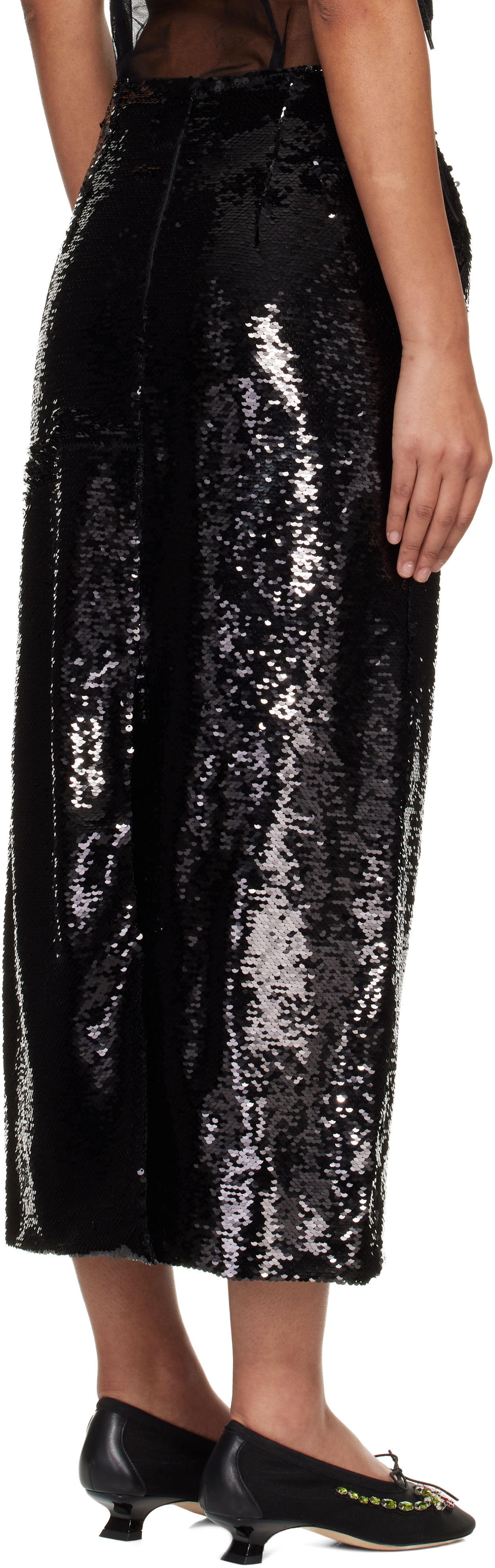 Simone Rocha - Jupe crayon midi noire