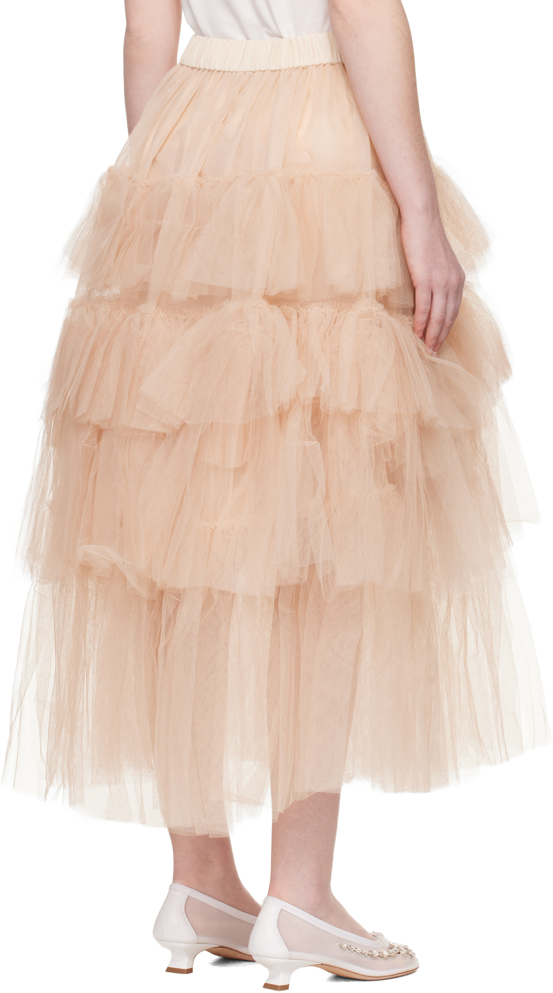 Simone Rocha - Jupe midi de style tutu rose