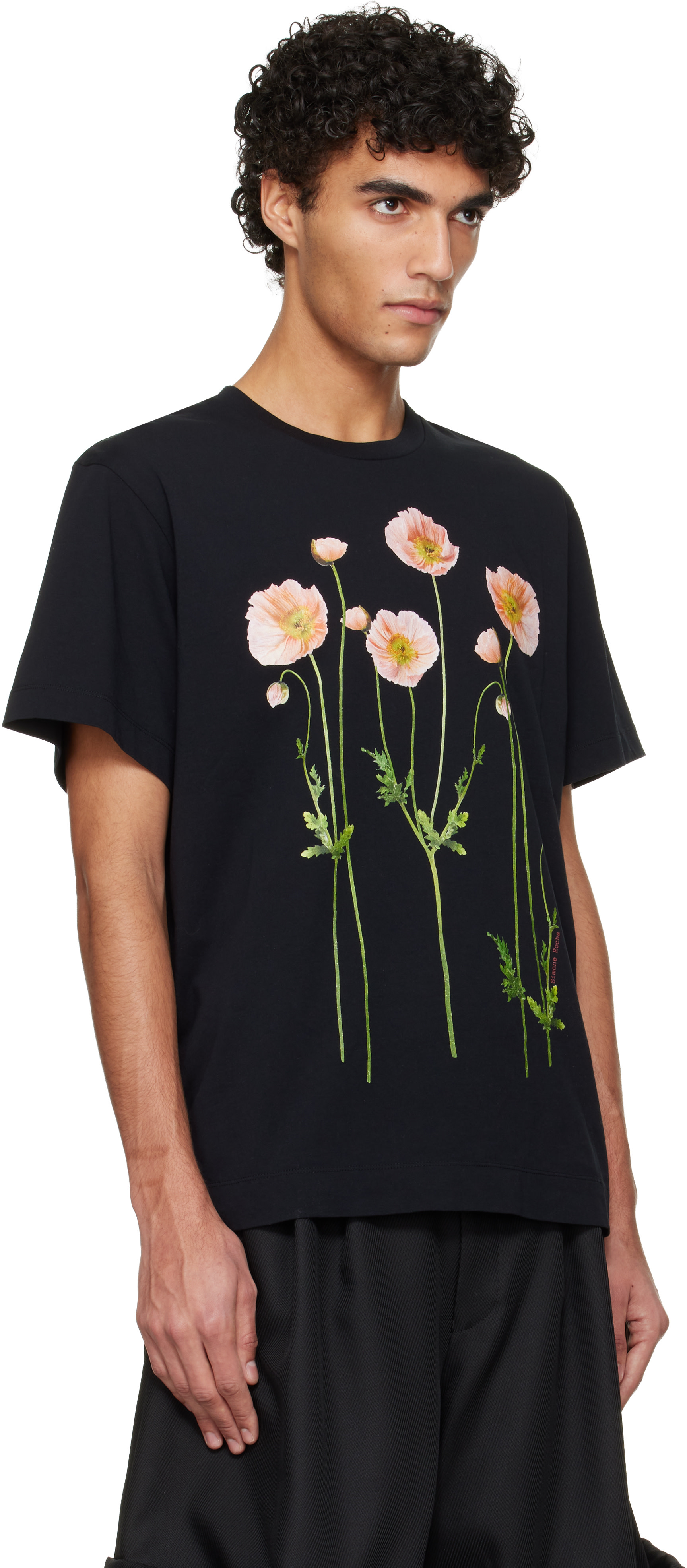Simone Rocha - T-shirt graphique noir