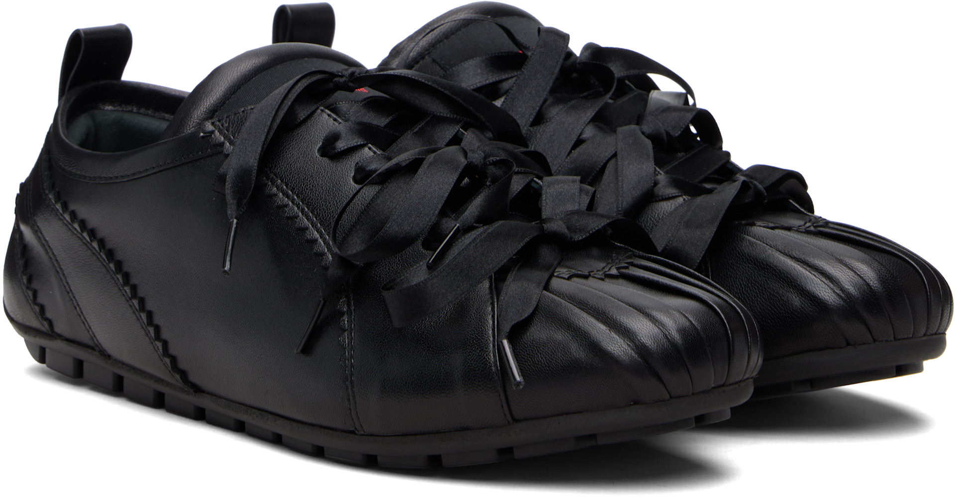Simone Rocha - Black Ballerina Grip Sneakers