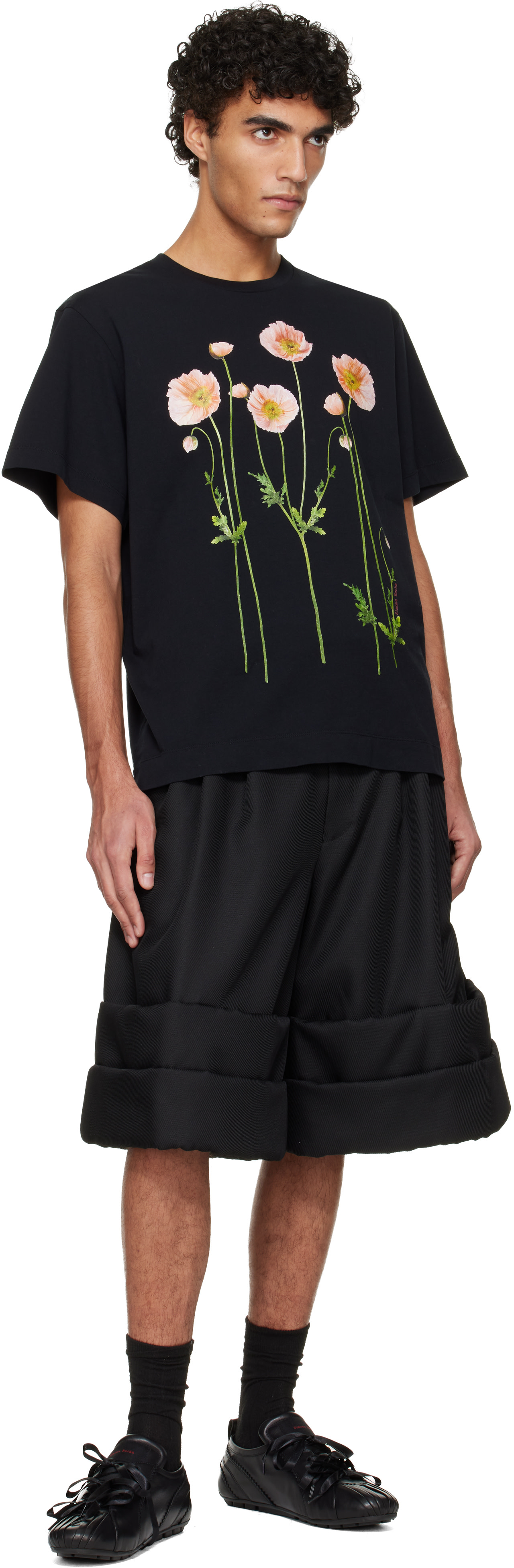 Simone Rocha - Black Ballerina Grip Sneakers