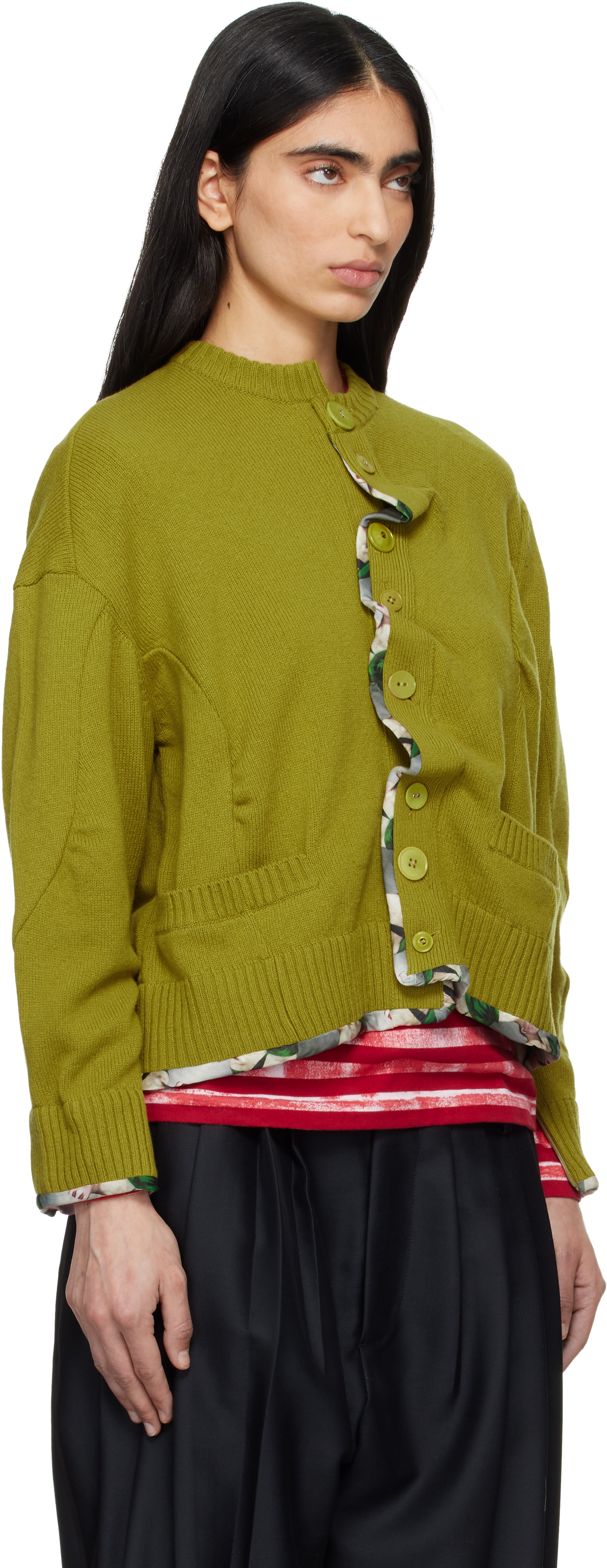 UNDERCOVER - Cardigan UC1F1902 vert
