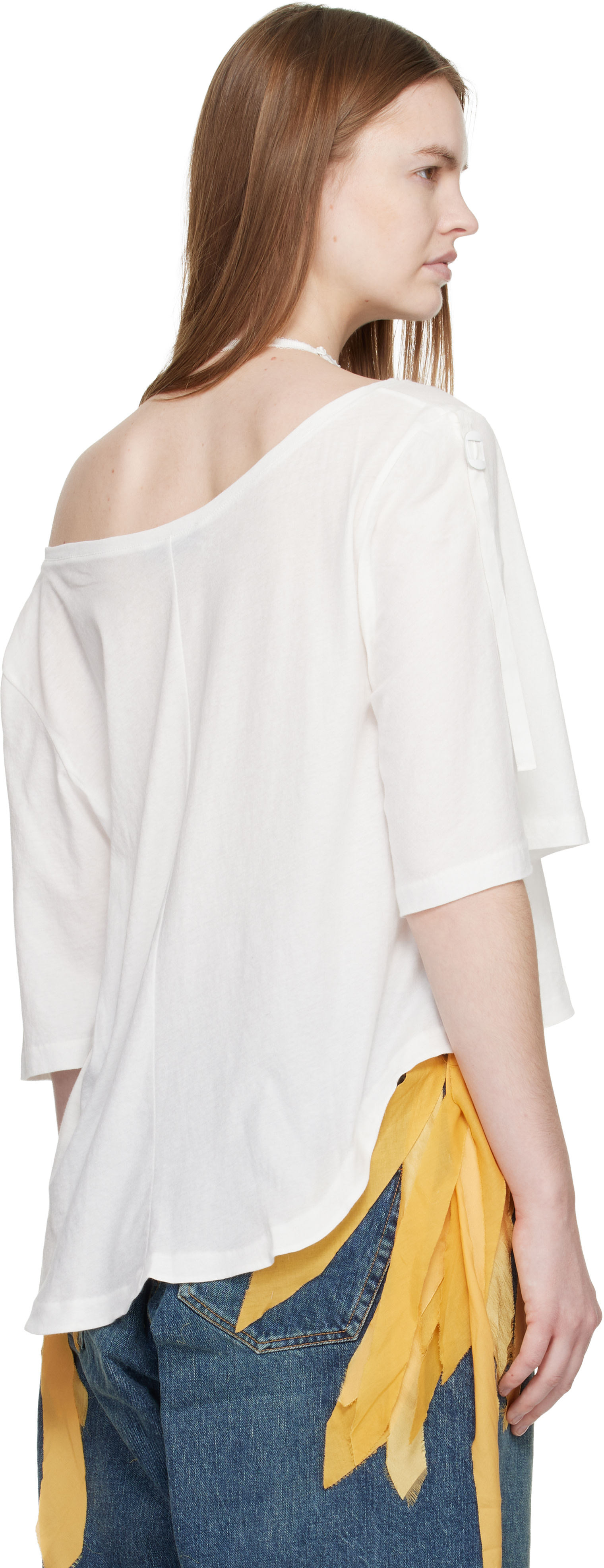 UNDERCOVER - T-shirt blanc à sangles