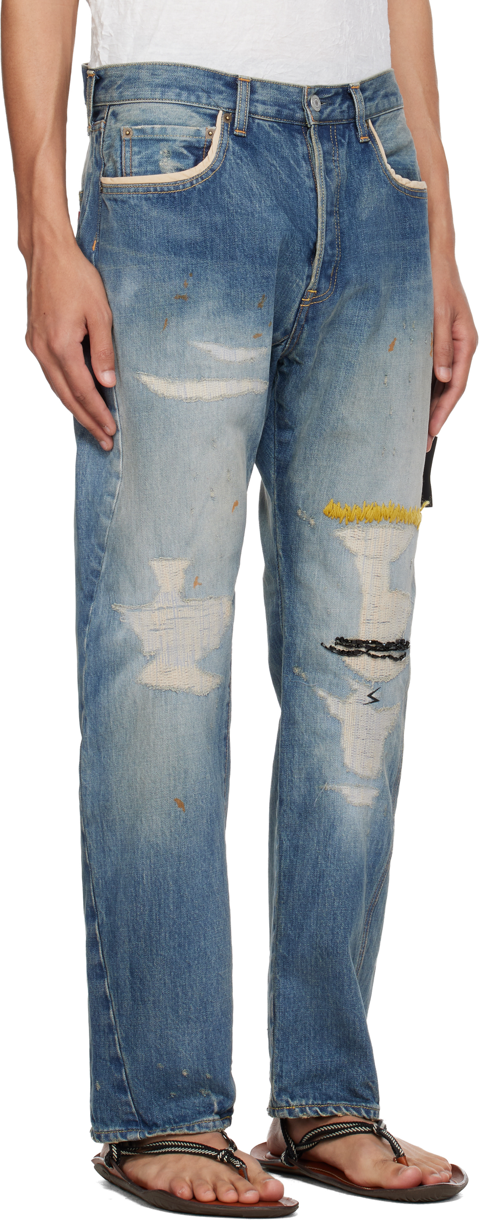 UNDERCOVER - Jean UC1F4503-1 bleu