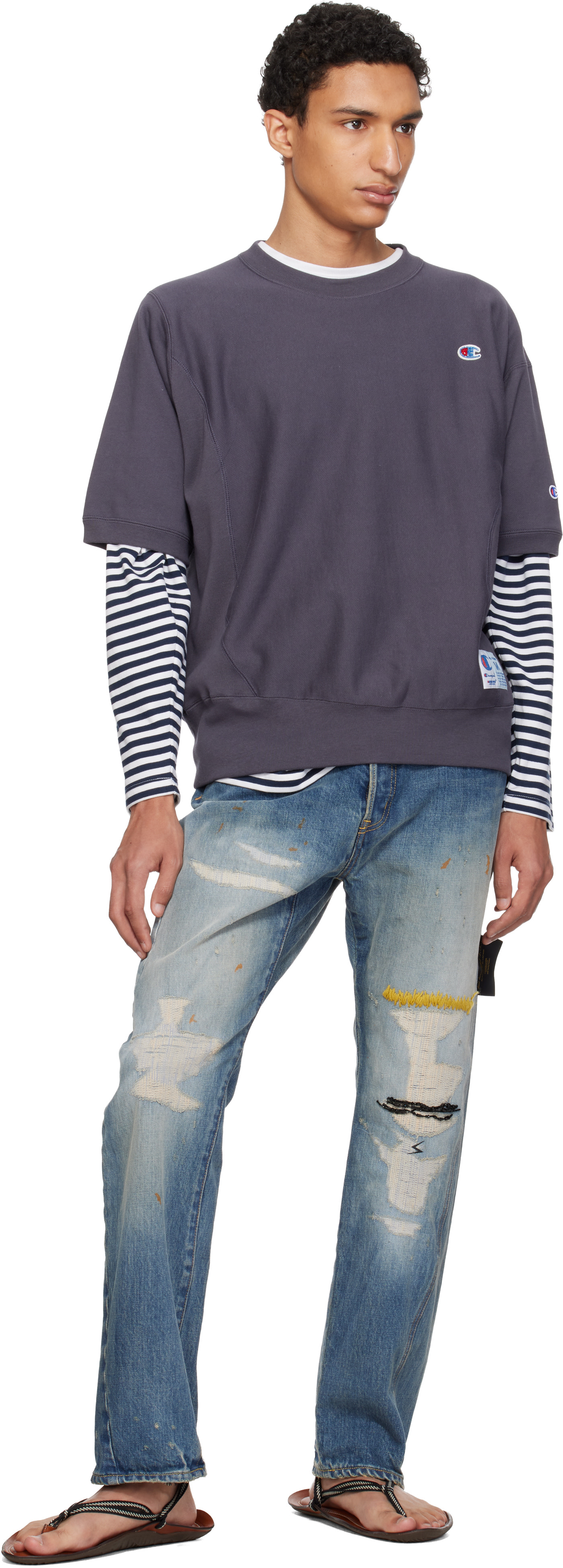 UNDERCOVER - Jean UC1F4503-1 bleu