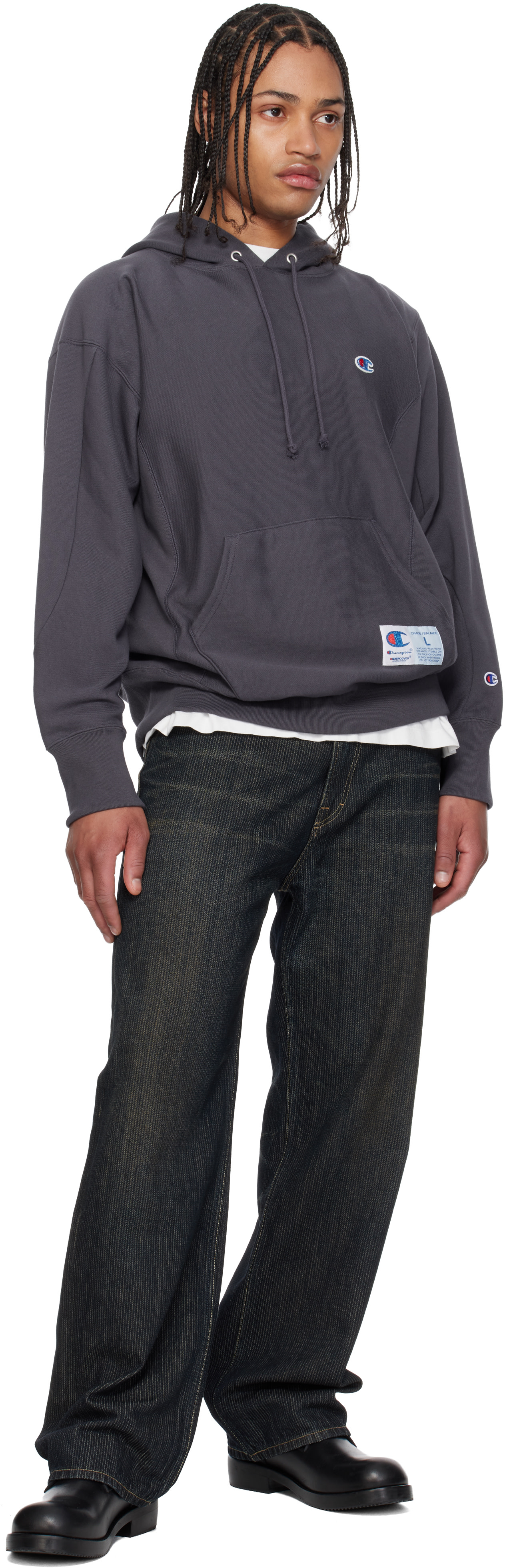 UNDERCOVER: Gray Champion Edition UC1F4802 Hoodie | SSENSE Canada