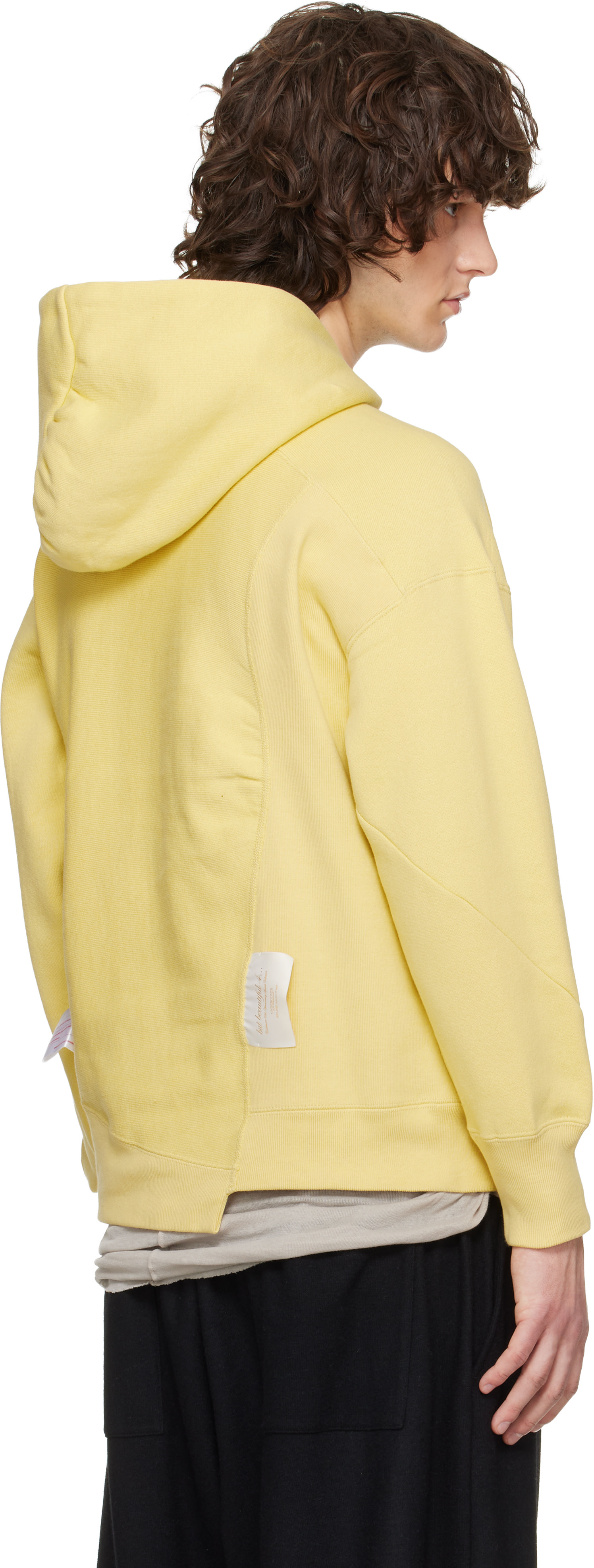 UNDERCOVER - Pull à capuche UC2E1806 jaune édition Champion