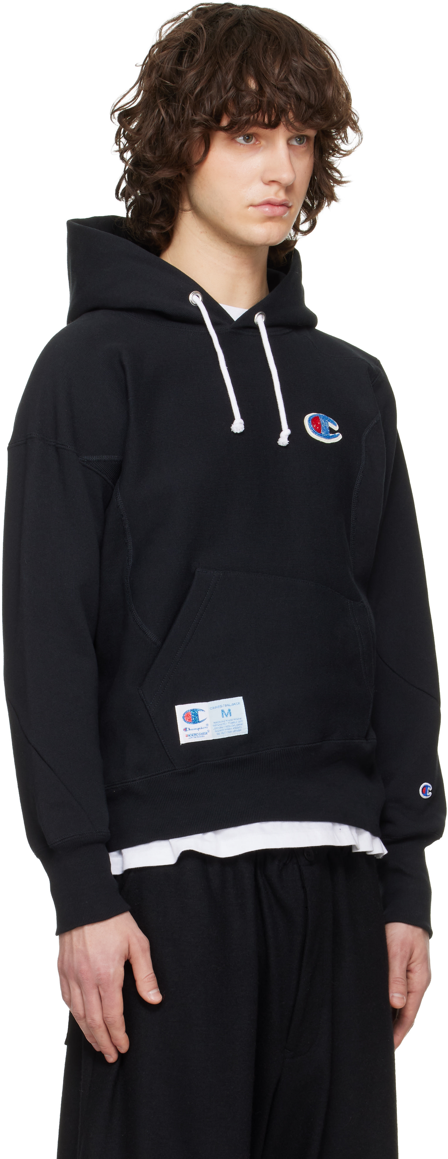 UNDERCOVER - Pull à capuche UC2E1806 noir édition Champion