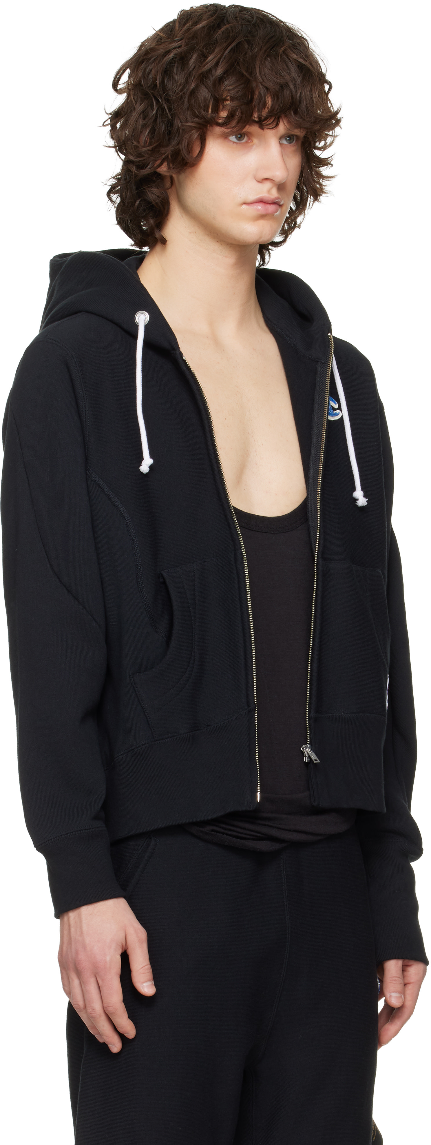 UNDERCOVER: Black Champion Edition UC2E1802-1 Hoodie | SSENSE Canada