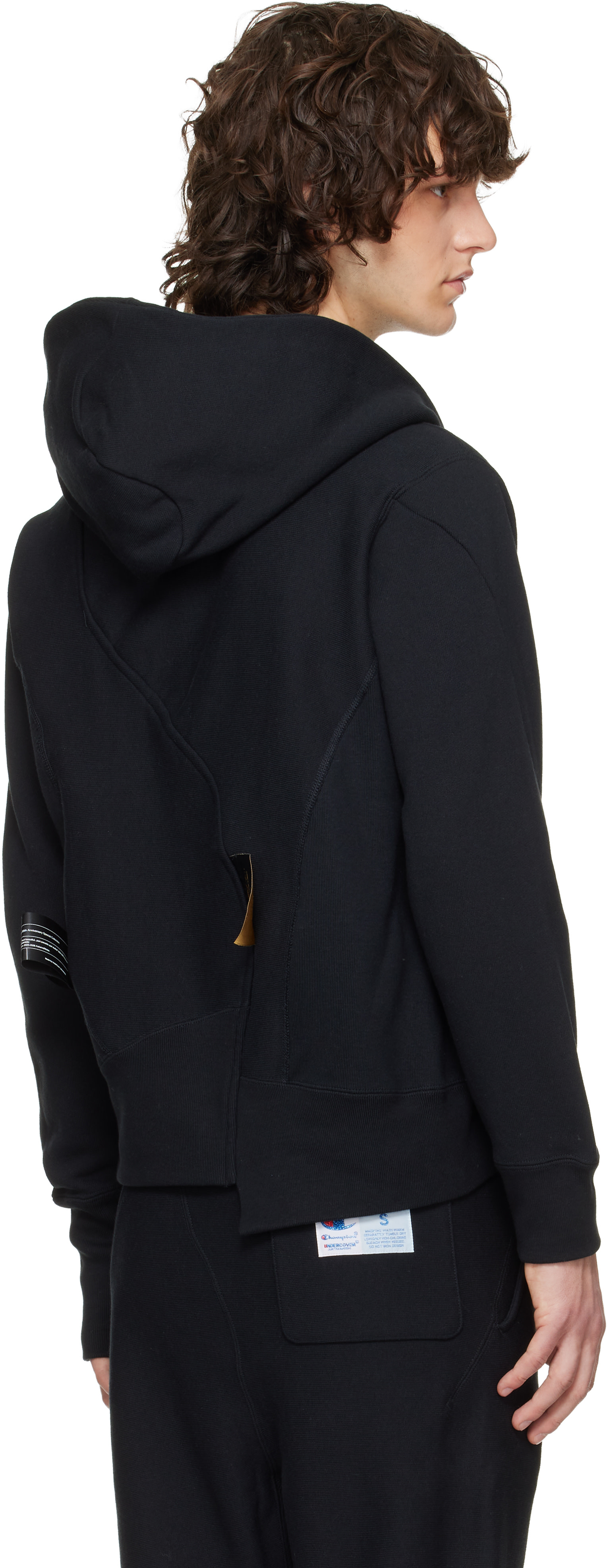 UNDERCOVER: Black Champion Edition UC2E1802-1 Hoodie | SSENSE Canada