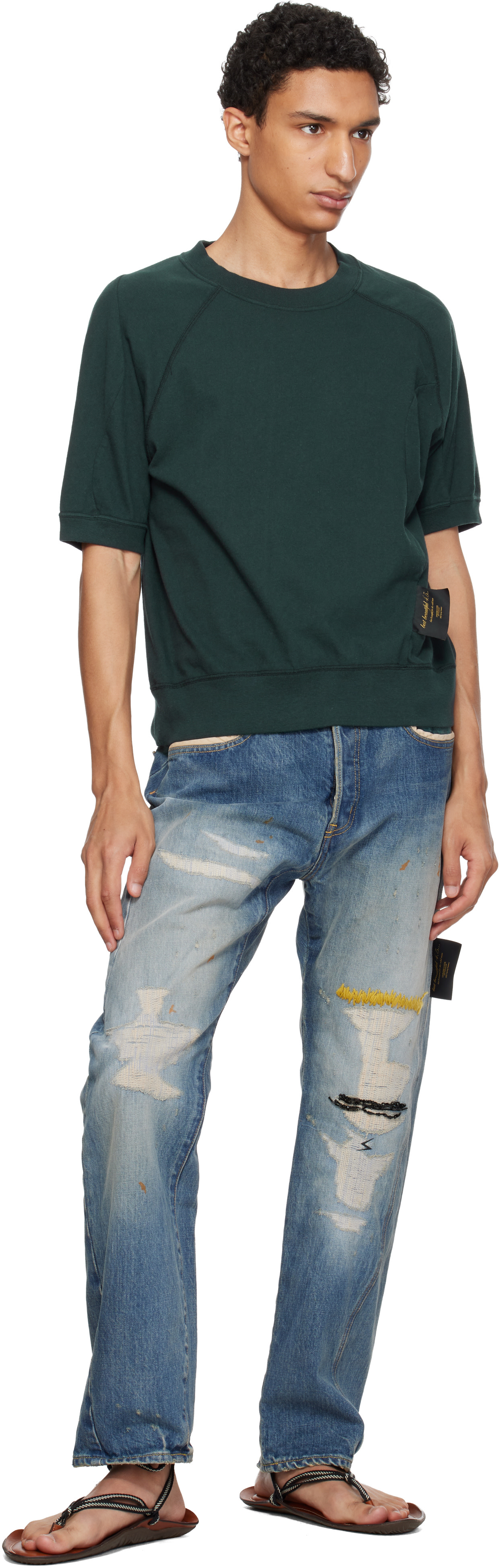 UNDERCOVER: グリーン UC1F4809-1 Tシャツ | SSENSE 日本