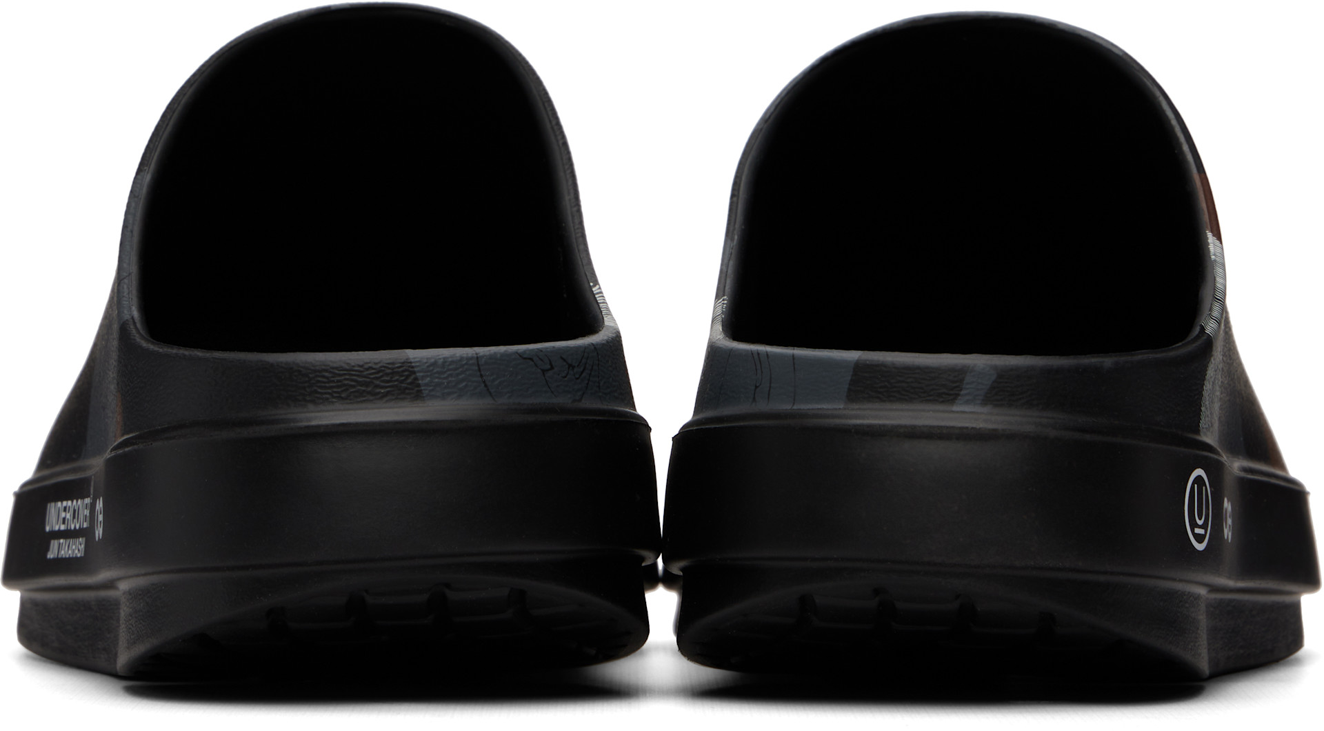 UNDERCOVER: Black OOFOS Edition UC1F4F04 Loafers | SSENSE
