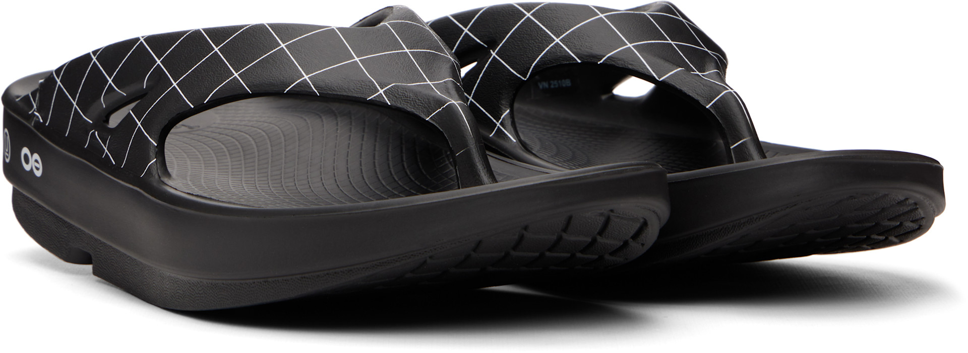 UNDERCOVER: Black OOFOS Edition UC1F4F03 Flip-Flops | SSENSE