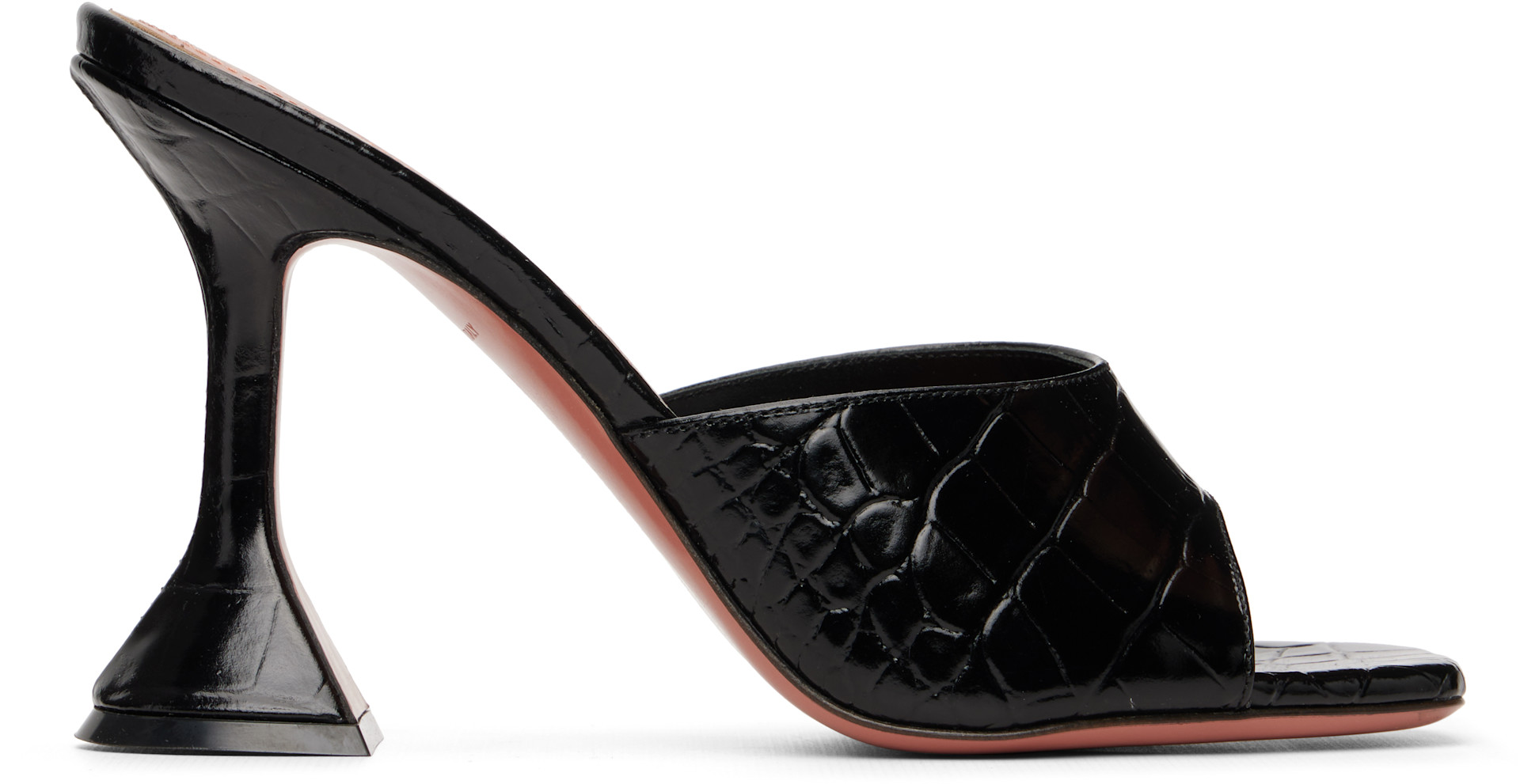 Black Lupita Slipper 95 Heeled Sandals