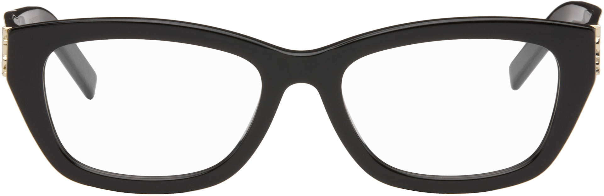 Saint Laurent - 블랙 SL M153 미디엄 모노그램 안경