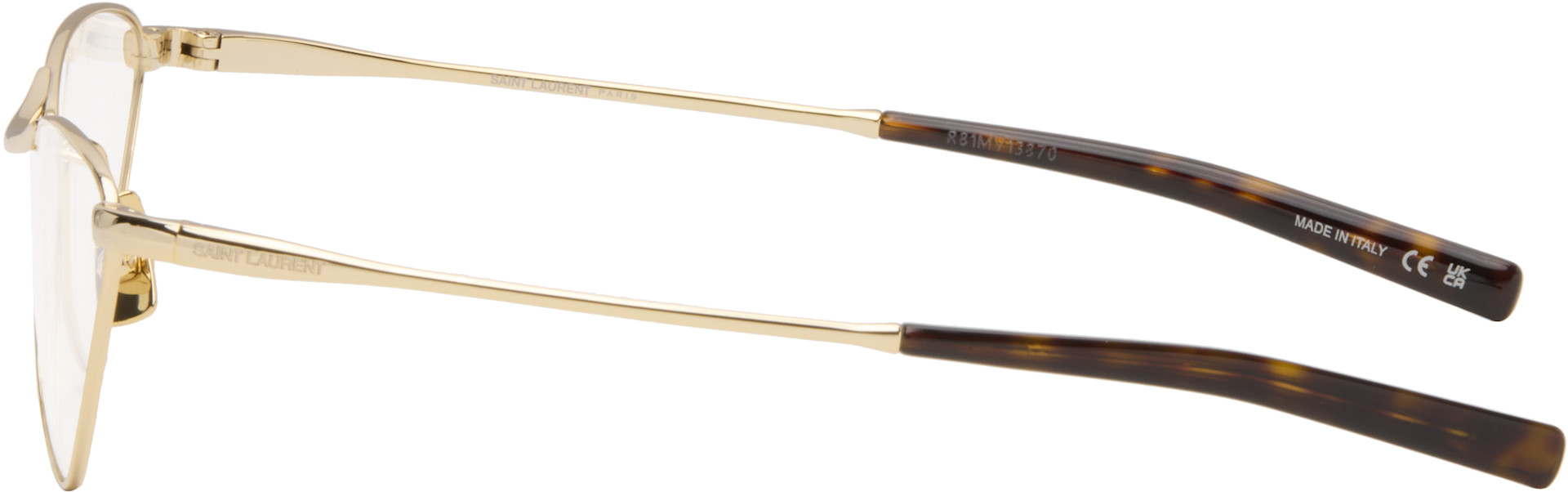 Saint Laurent - Lunettes SL 830 dorées