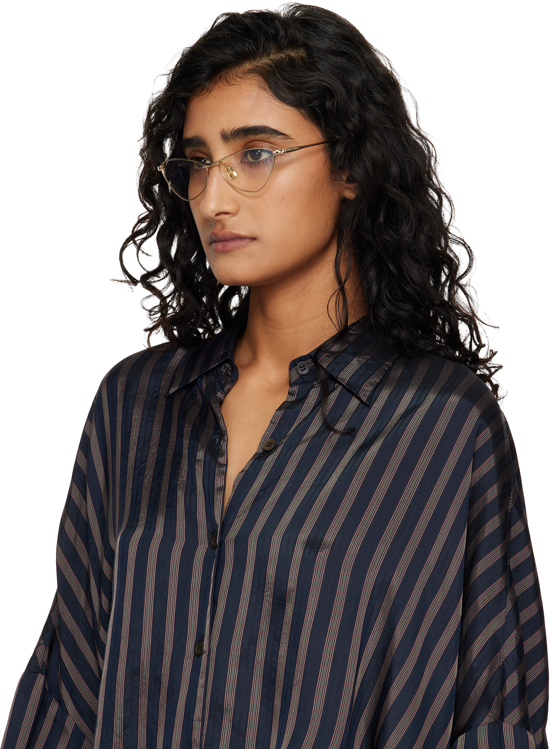 Saint Laurent - Lunettes SL 830 dorées