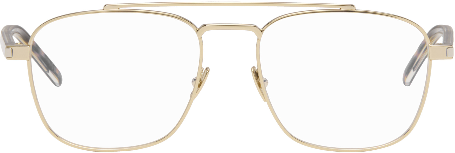 Saint Laurent - Lunettes SL 665 dorées