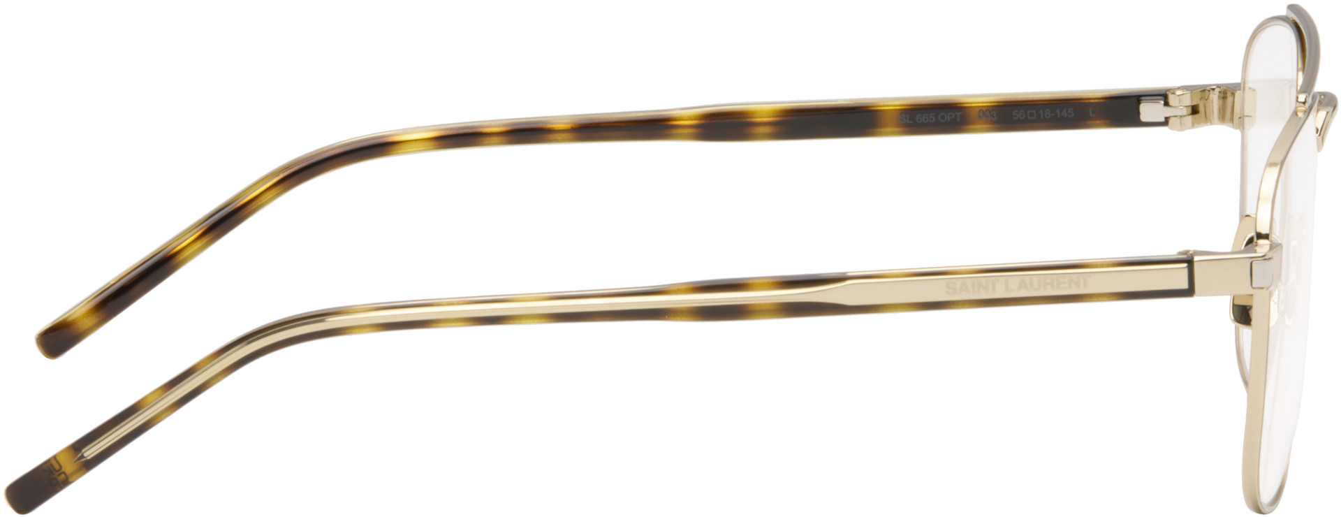 Saint Laurent - Lunettes SL 665 dorées