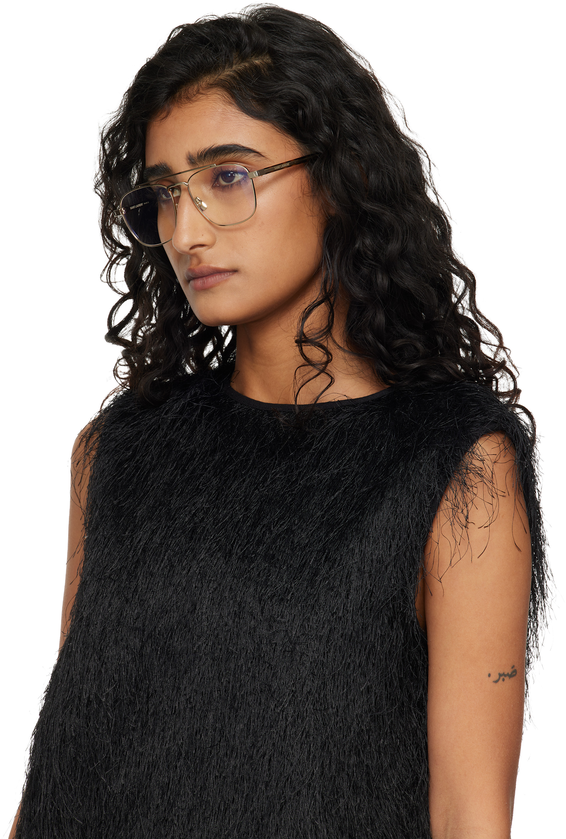 Saint Laurent - Lunettes SL 665 dorées