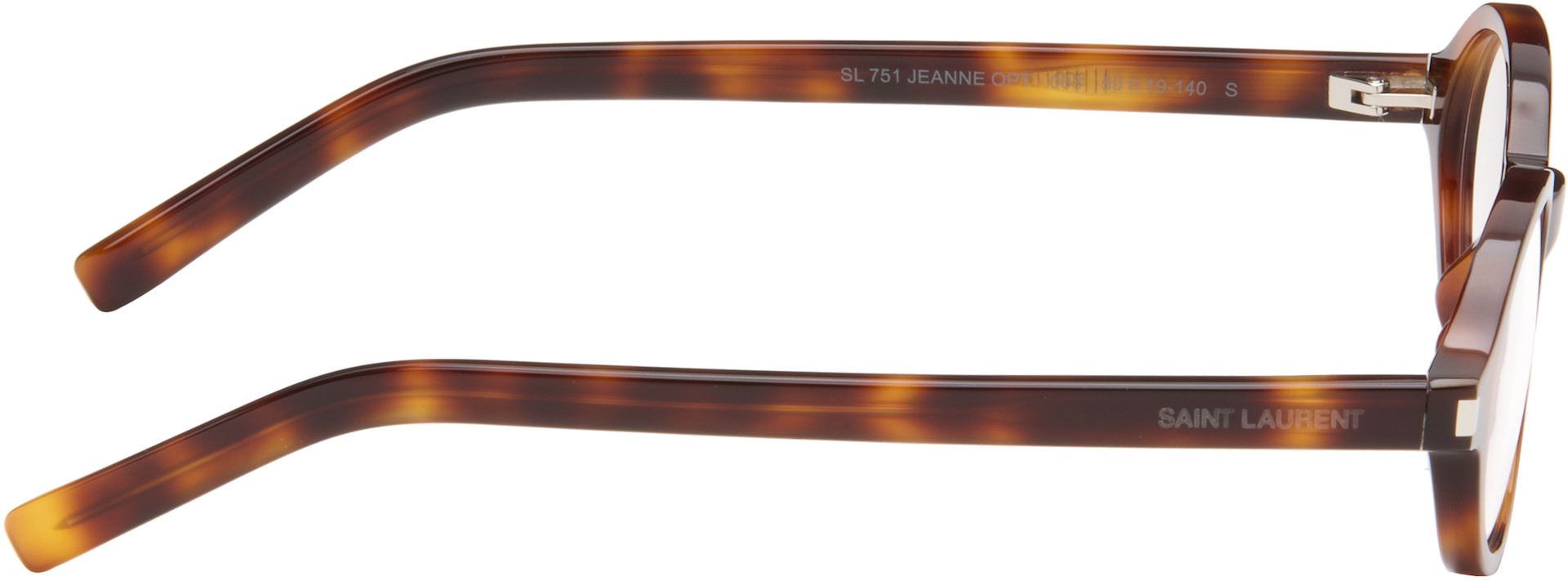 Saint Laurent Brown Jeanne oval frame Saint Laurent Sun SL 751 Jeanne 003 Sunglasses - US main image 4