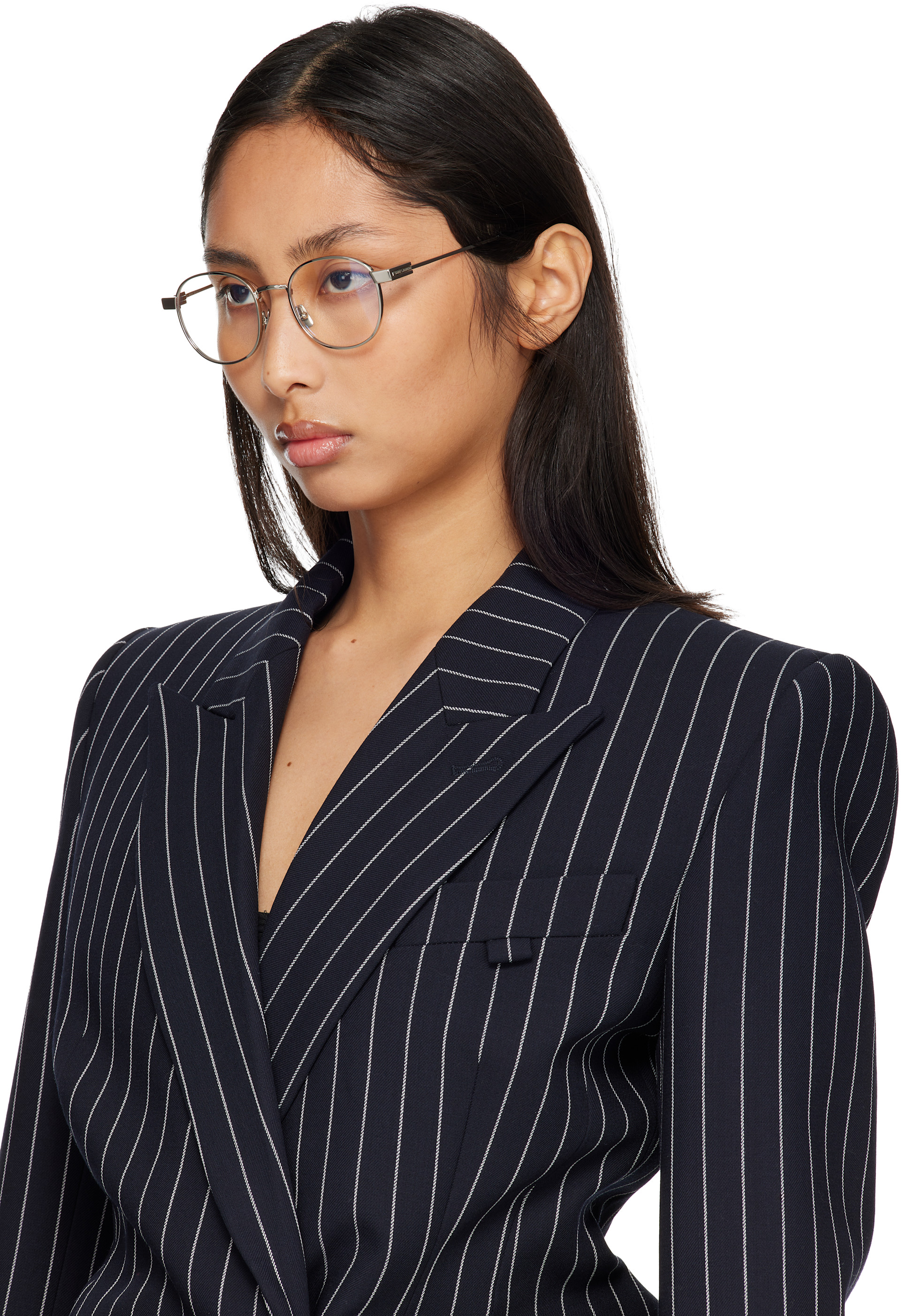 Saint Laurent - Lunettes SL 785 argentées