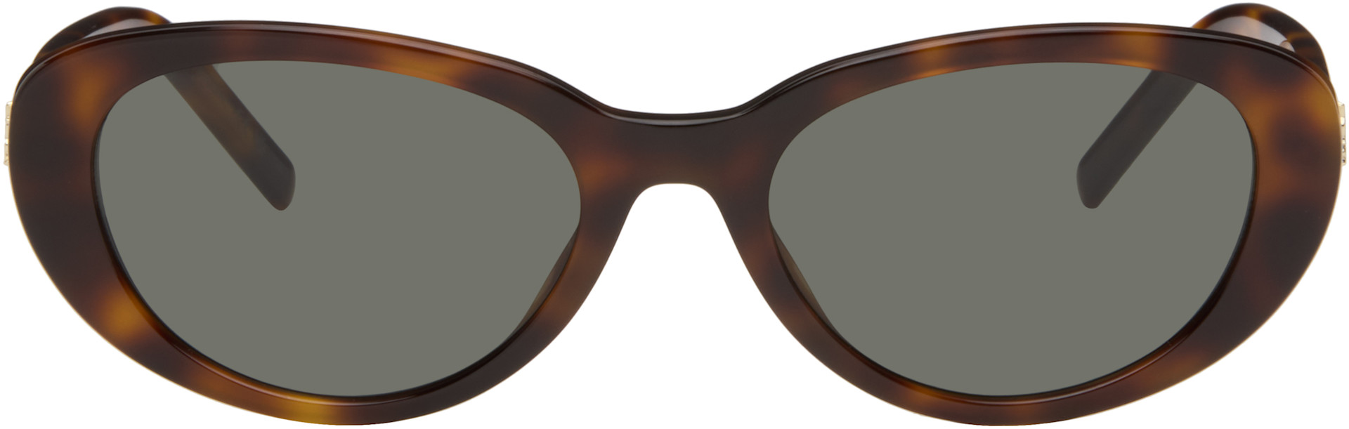 Saint Laurent: ブラウン SL M154 サングラス | SSENSE 日本