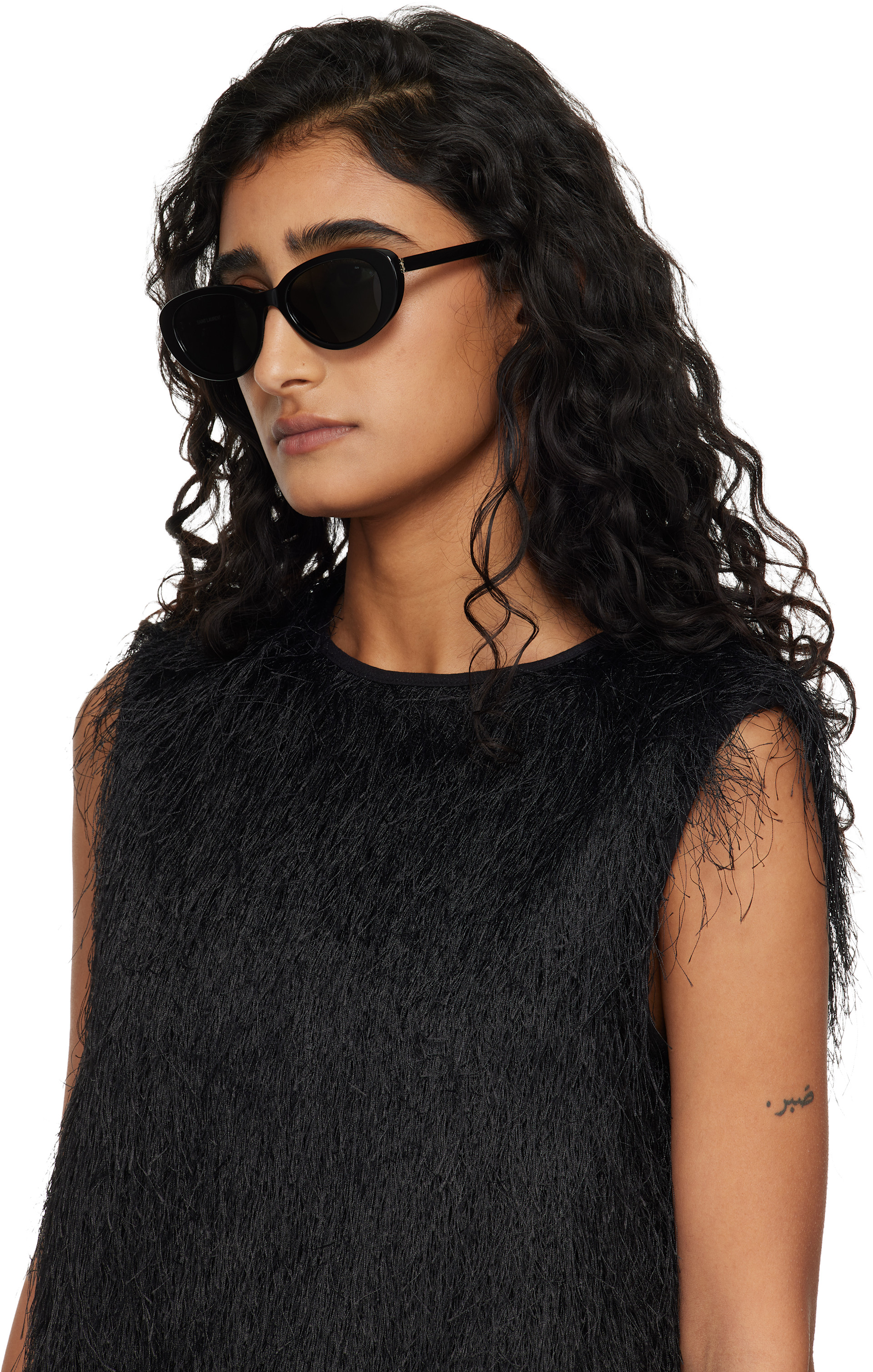 Saint Laurent: ブラック SL M154 サングラス | SSENSE 日本