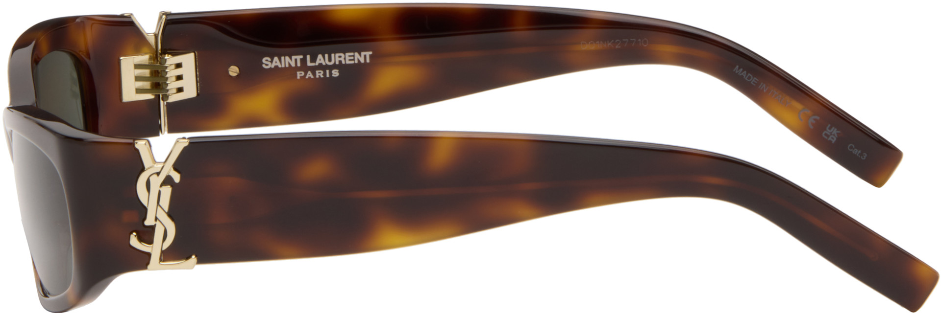 Saint Laurent: Brown SL M152 Sunglasses | SSENSE