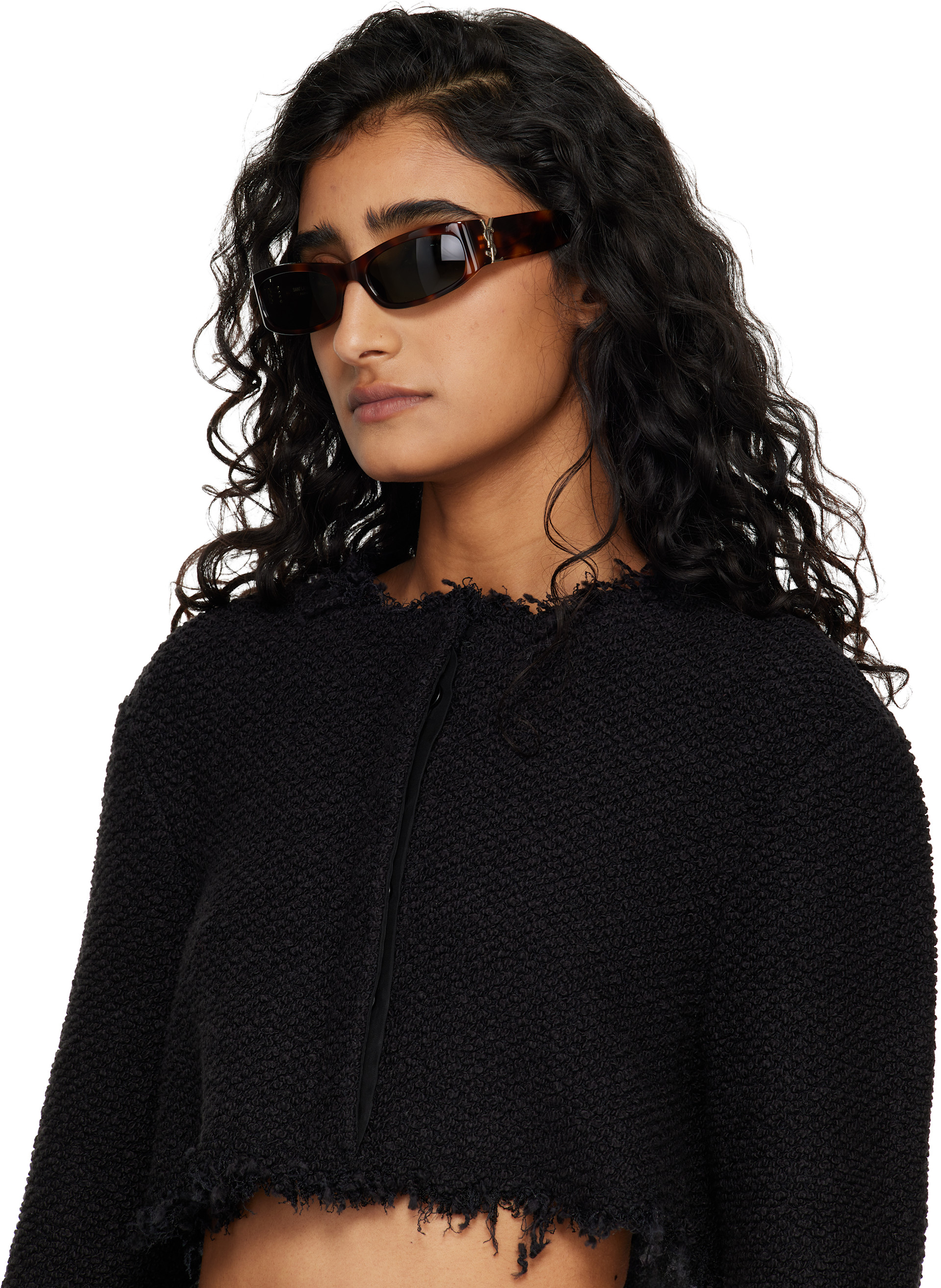 Saint Laurent: Brown SL M152 Sunglasses | SSENSE