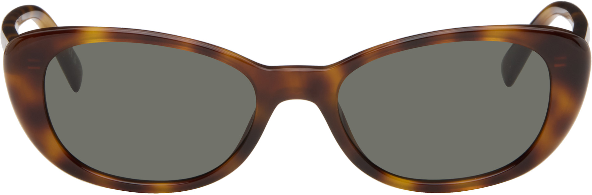Saint Laurent: Brown SL 822 Sunglasses | SSENSE Canada