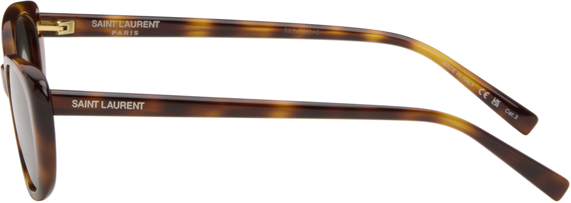 Saint Laurent: ブラウン SL 822 サングラス | SSENSE 日本
