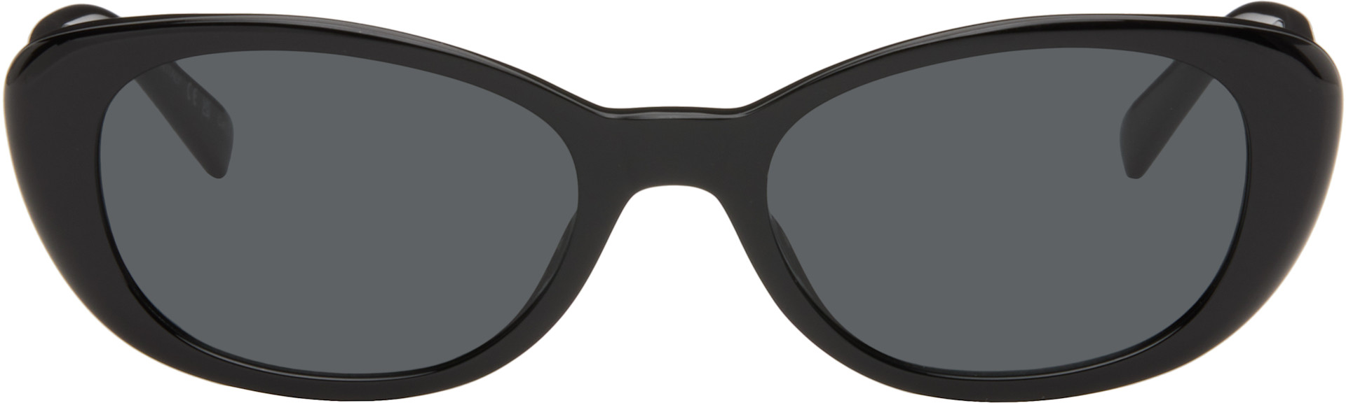 Saint Laurent: ブラック SL 822 サングラス | SSENSE 日本