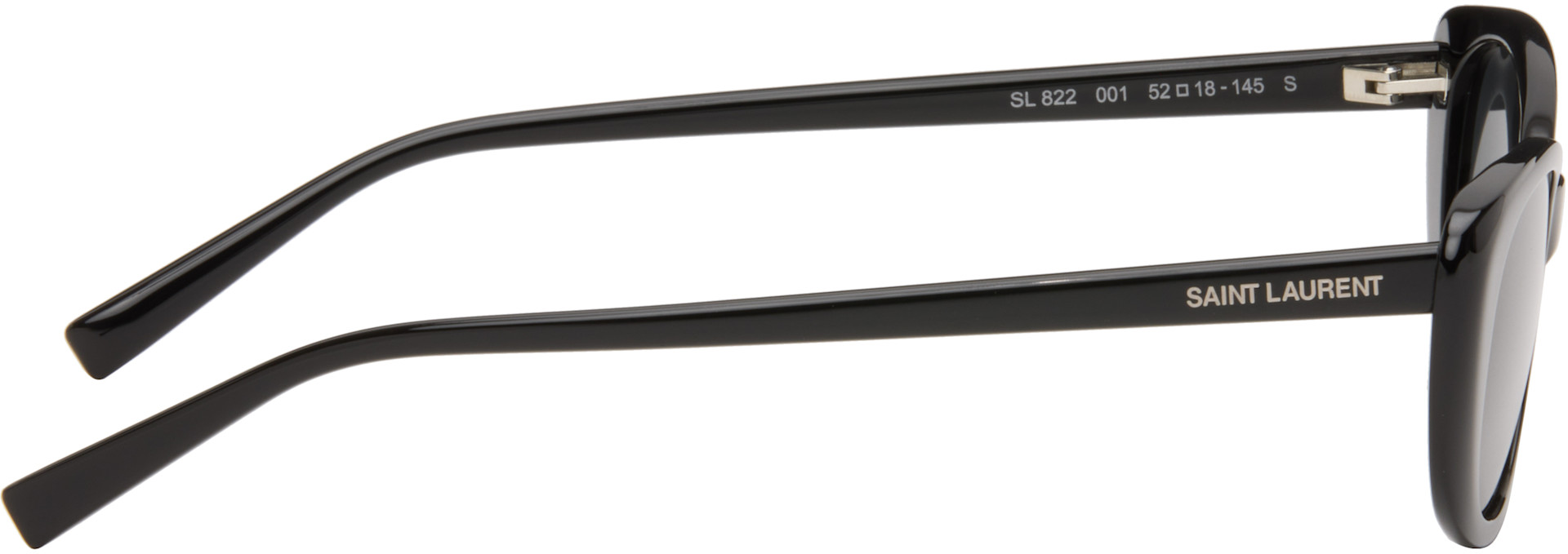 Saint Laurent: ブラック SL 822 サングラス | SSENSE 日本