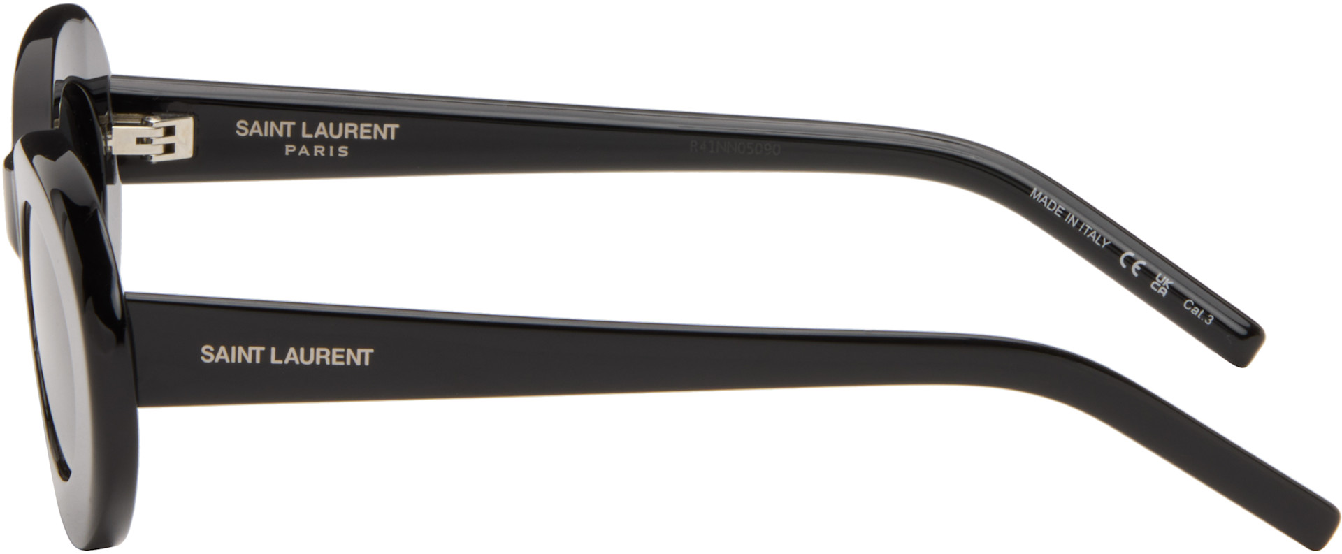 SAINT LAURENT ブラック サングラス Made in Italy Saint Laurent: Black SL 594 Sunglasses | SSENSE