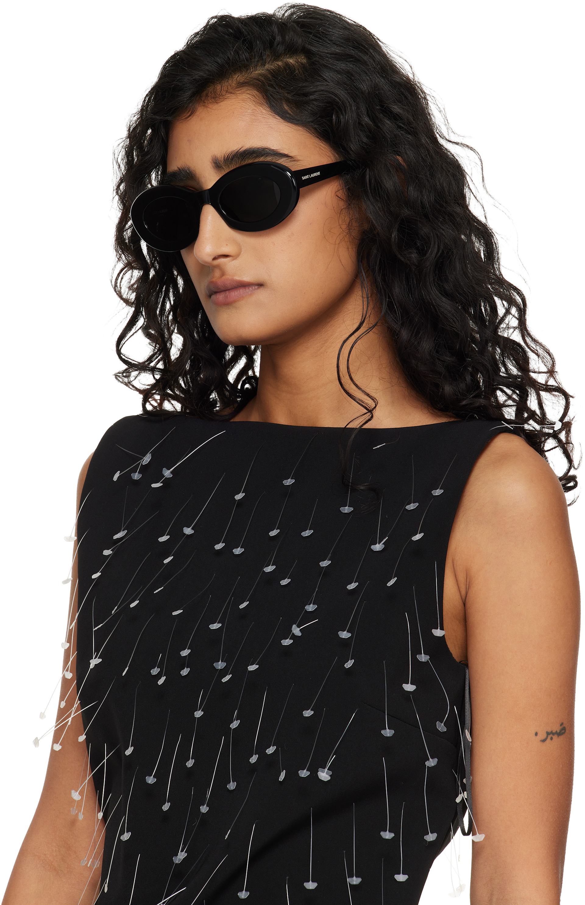 Saint Laurent: Black SL 594 Sunglasses | SSENSE
