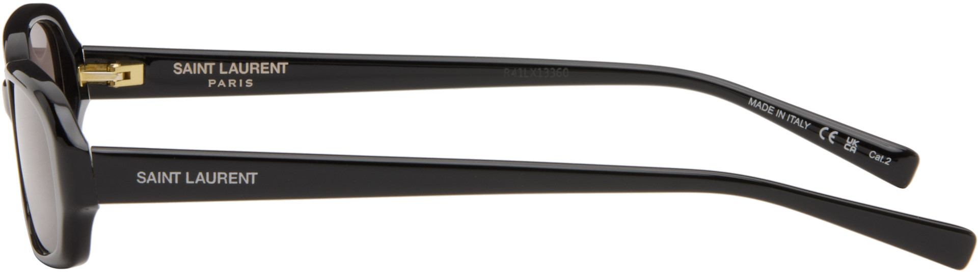 Saint Laurent: ブラック SL 872 Erin サングラス | SSENSE 日本