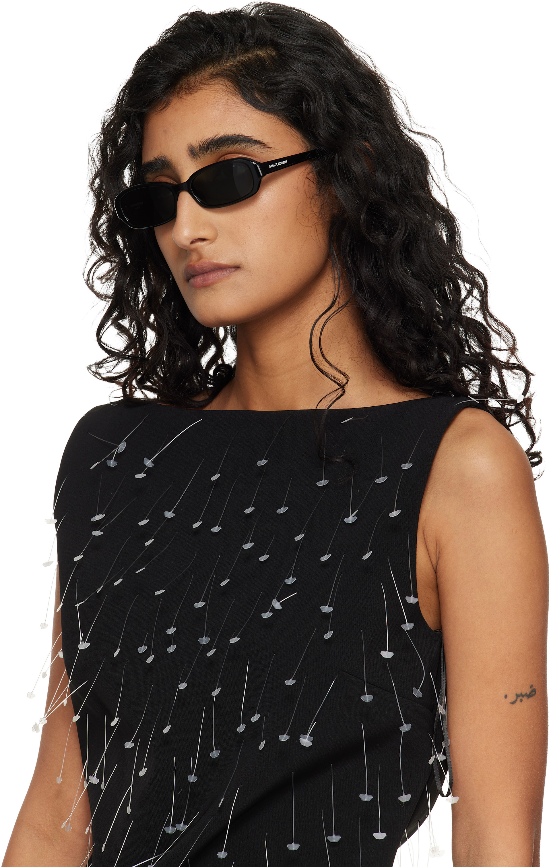 Saint Laurent SL872 ERIN 001 Black Women Sunglasses SL 872 ERIN in Brown | Saint Laurent | YSL GR main image 2