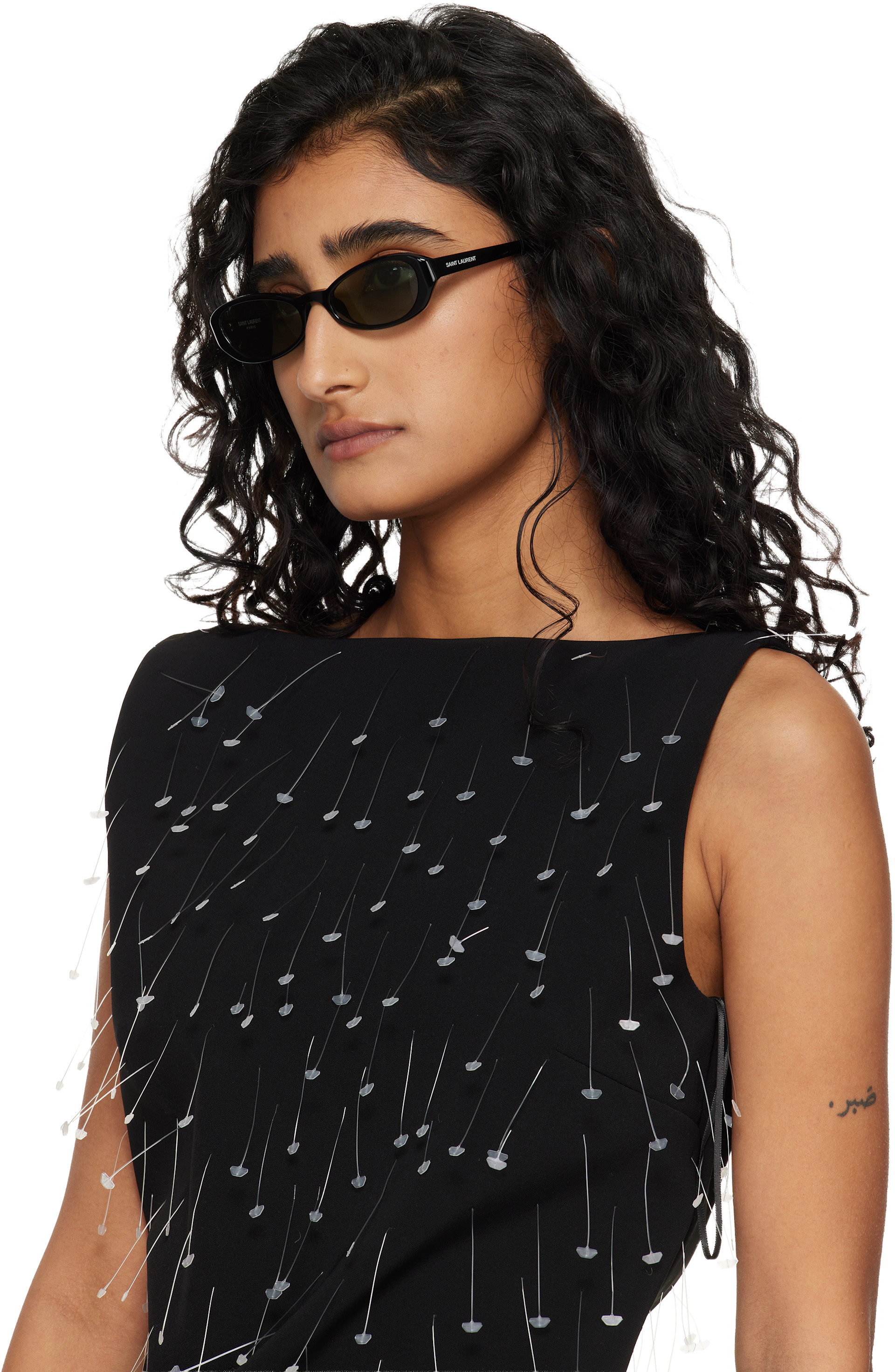 Saint Laurent: Black SL 871 Sue Sunglasses | SSENSE Canada