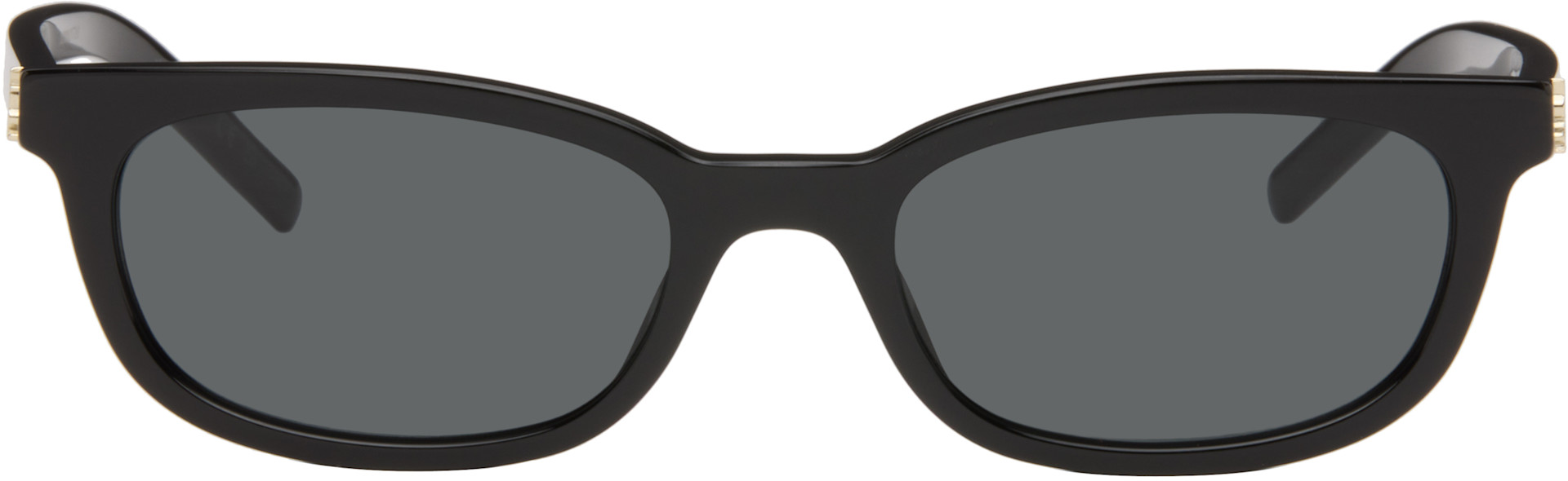 Saint Laurent: ブラック SL M160 サングラス | SSENSE 日本