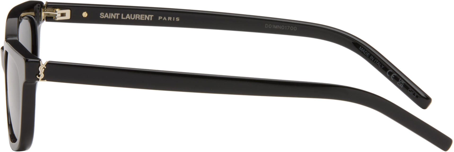 Saint Laurent: ブラック SL M160 サングラス | SSENSE 日本