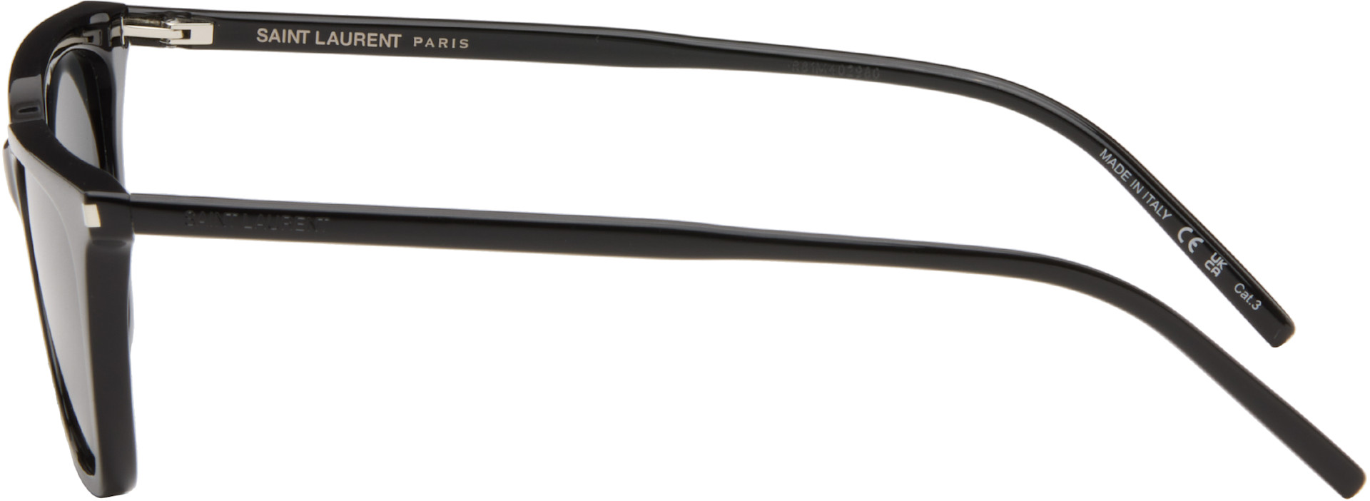 Saint Laurent: ブラック SL 889 Sulpice Thin サングラス | SSENSE 日本