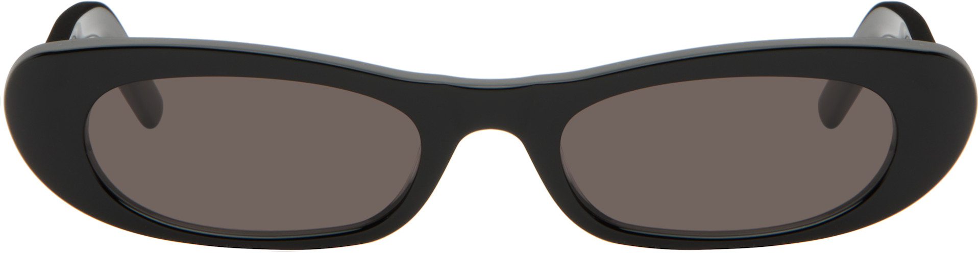 Saint Laurent: ブラック SL 557 Shade サングラス | SSENSE 日本
