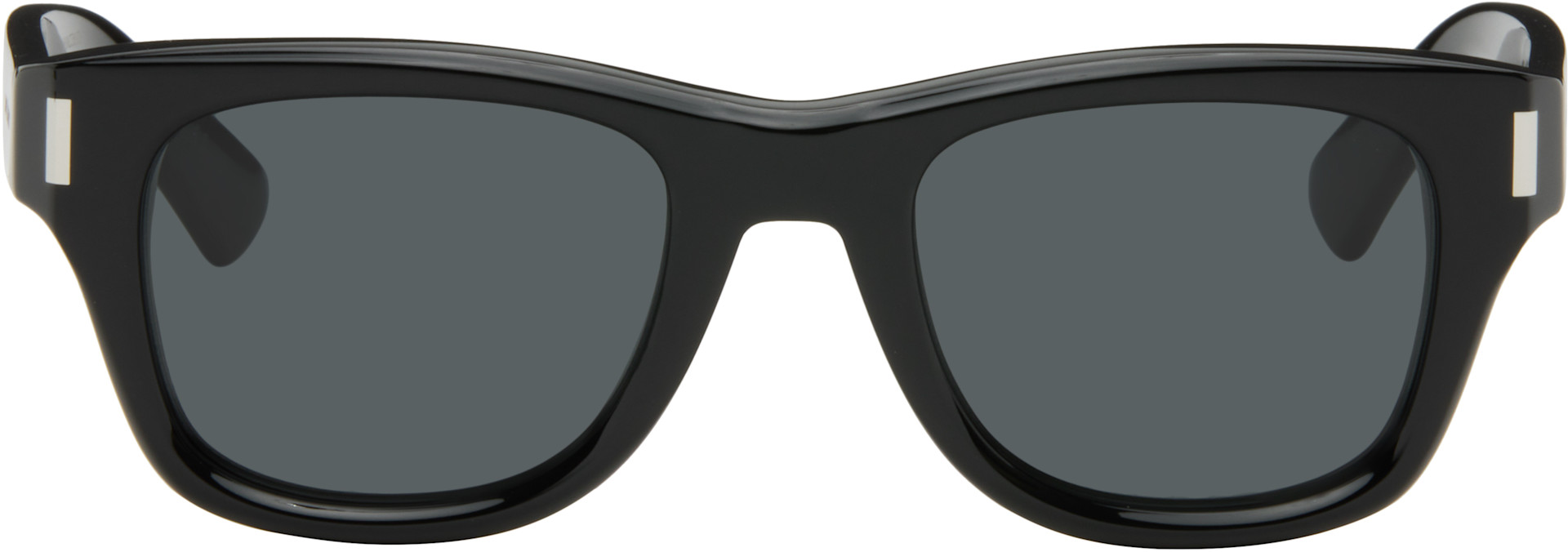Saint Laurent: Black SL 838 Large Sunglasses | SSENSE