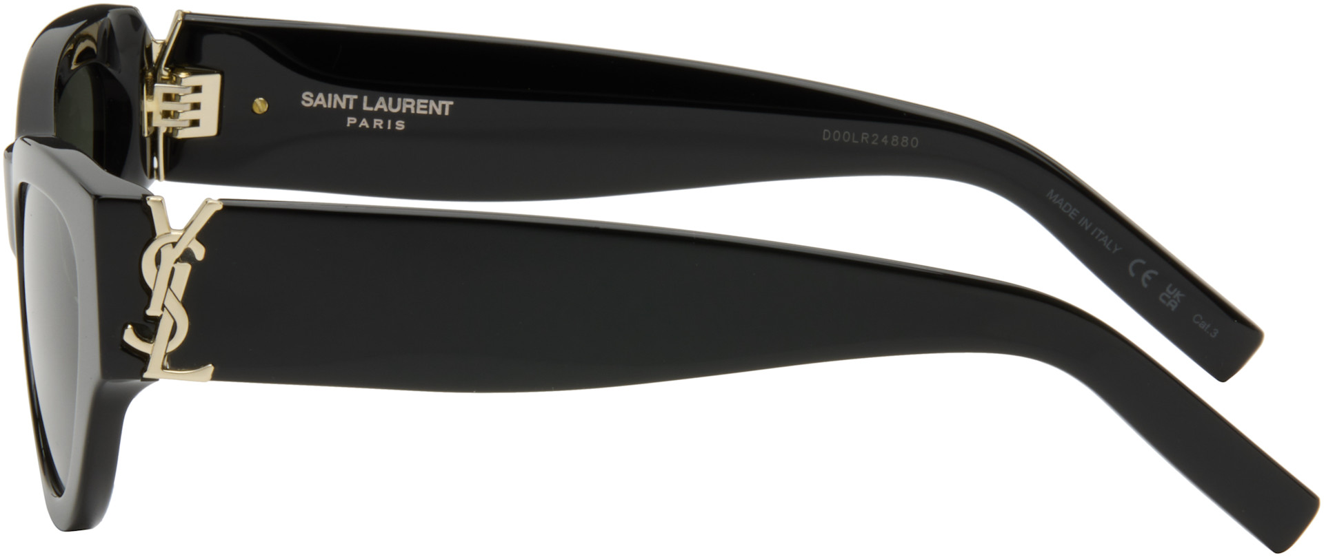 Saint Laurent: ブラック SL M94 サングラス | SSENSE 日本