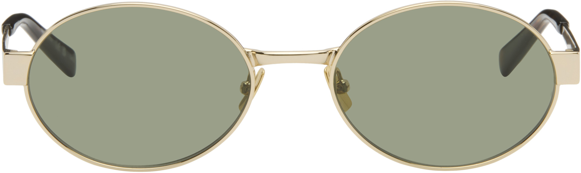 Saint Laurent: ゴールド SL 692 サングラス | SSENSE 日本