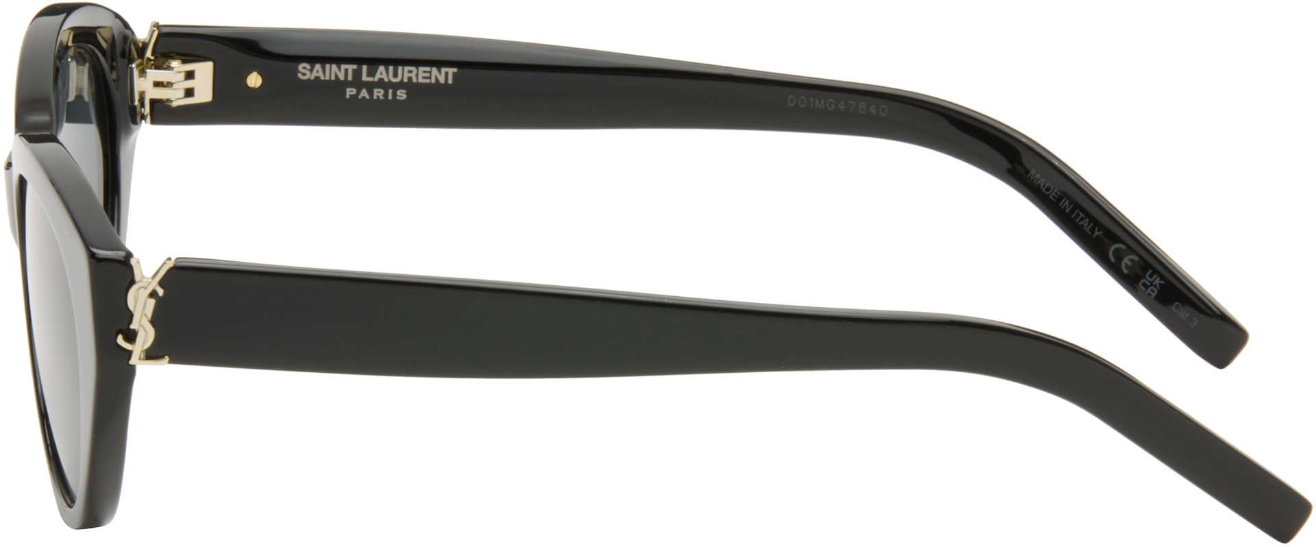 SAINT LAURENT サングラス Saint Laurent: ブラック SL M148 サングラス | SSENSE 日本