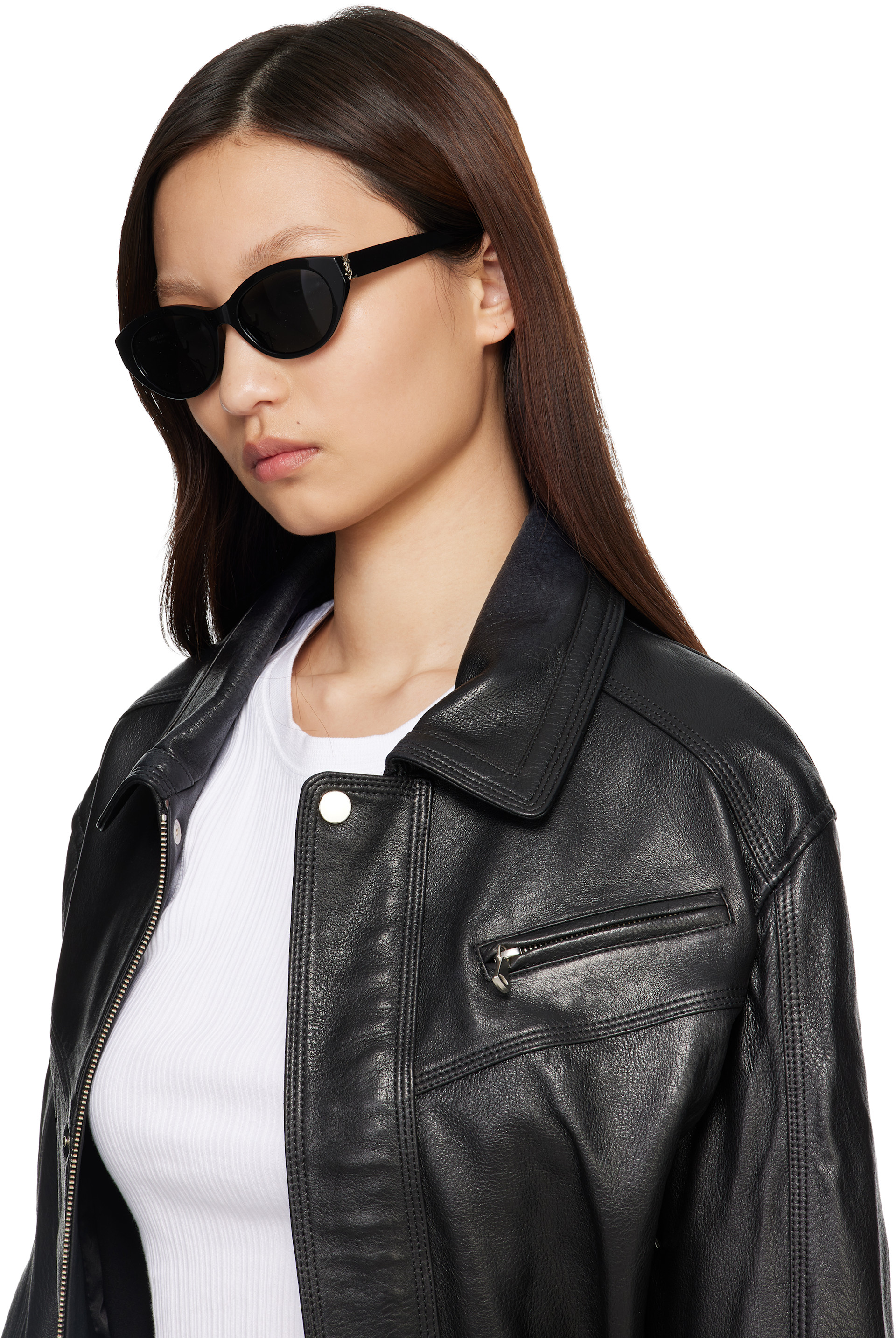 Saint Laurent: Black SL M148 Sunglasses | SSENSE