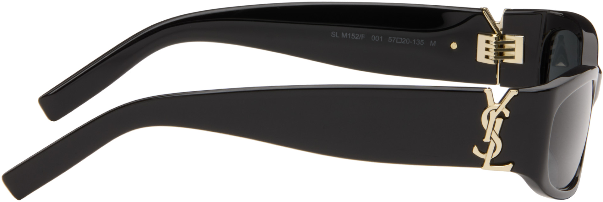 Saint Laurent: ブラック SL M152 サングラス | SSENSE 日本