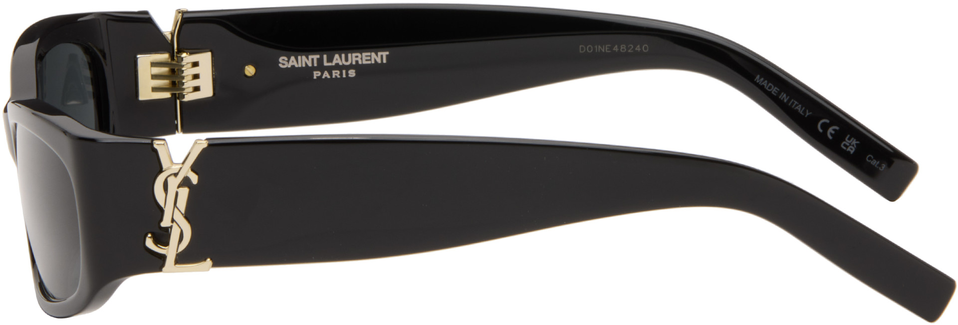 Saint Laurent: ブラック SL M152 サングラス | SSENSE 日本